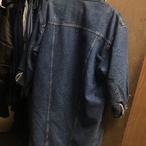 LONG FULLY LINED DENIM JACKET